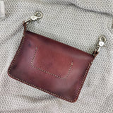 Handcrafted Vegetal Leather Multifunctional Brown Belt Bag with Natural Agate Stone Design – Gift -Versatile Fanny Pack