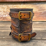 Made To Order-Handcrafted  Genuine Leather Bracelet with Embossed Pirate Skull Design Band Unisex Gift Biker's Accessories, life style Cuff