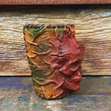 Made To Order-Handcrafted Colorful Genuine Leather Bracelet with Adjustable Brass İnsert Embossed  Skull Design Unisex Gift  Biker's