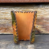 Made To Order-Handcrafted Colorful Genuine Leather Bracelet with Adjustable Brass İnsert Embossed  Skull Design Unisex Gift  Biker's