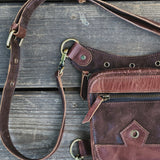 Small Brown Genuine Leather Drop leg Bag with Comfortable And Adjustable Strap, Unisex Fanny Pack Bag, Leather Fanny Bag Gift travelling bag