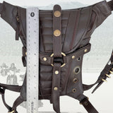 Rock and Roll Genuine Vegetal Leather Drop Leg Bag-Travel Design Bag–Gift Hip Rider Bag-Festival Bag