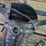 Rock and Roll Genuine Vegetal Leather Drop Leg Bag-Travel Design Bag–Gift Hip Rider Bag-Festival Bag