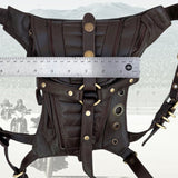Rock and Roll Genuine Vegetal Leather Drop Leg Bag-Travel Design Bag–Gift Hip Rider Bag-Festival Bag