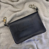 Handcrafted Vegetal Leather Multifunctional Black Belt Bag with Natural Agate Stone Design – Gift -Versatile Fanny Pack