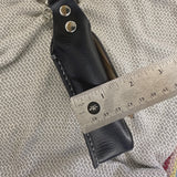 Handcrafted Vegetal Leather Multifunctional Black Belt Bag with Natural Agate Stone Design – Gift -Versatile Fanny Pack