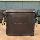 Handcrafted Vegetal Leather Multifunctional Rustic Black Color Belt Bag with Embossed Cross Design – Gift -Versatile Fanny Pack