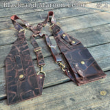 Crazy Horse Leather Holster-Leather Shoulder Bag-Leather Festival Bag-Gift Travel Bag-Burning Man Gear Telephone Holder