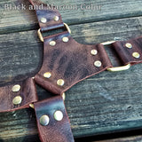 Crazy Horse Leather Holster-Leather Shoulder Bag-Leather Festival Bag-Gift Travel Bag-Burning Man Gear Telephone Holder