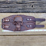 handcrafted_black_leather_skull_cuff_bracelet_biker_cuff_handmade-leather