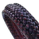 Boho Handcraft Braided Genuine Vegetal Leather Brown Bracelet-Unisex Gift Fashion Leather Jewelry-Cuff