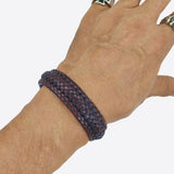 Boho Handcraft Braided Genuine Vegetal Leather Brown Bracelet-Unisex Gift Fashion Leather Jewelry-Cuff