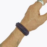 Boho Handcraft Braided Genuine Vegetal Leather Brown Bracelet-Unisex Gift Fashion Leather Jewelry-Cuff