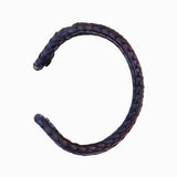 Boho Handcraft Braided Genuine Vegetal Leather Brown Bracelet-Unisex Gift Fashion Leather Jewelry-Cuff