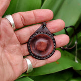 Boho Handcrafted Leather Necklace with Silver Plated Charm - Unisex Fashion Jewelery with Charm