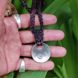 Boho Handcrafted Leather Necklace with Silver Plated Charm - Unisex Fashion Jewelery with Charm