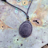 Boho Handcrafted Genuine Leather Necklace with Turquoise Stone setting  - Quality Unisex Fashion Leather Jewelery