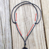 Boho Handcrafted Genuine Leather Necklace with Turquoise Stone setting  - Quality Unisex Fashion Leather Jewelery