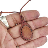 Boho Handcrafted Genuine Leather Necklace with Tiger Eye Stone-Lifestyle Unique Gift Unisex Fashion Leather Jewelry