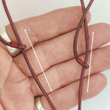 Boho Handcrafted Genuine Leather Necklace with Green Agate Stone Setting - Quality Unisex Gift Fashion Leather Jewelery