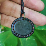 Boho Handcrafted Genuine Vegetal Black Leather Necklace with Red Agate Stone-Unique Lifestyle Gift Unisex Fashion Jewelry