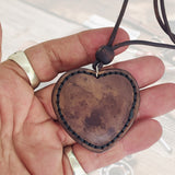 Boho Handcrafted Genuine Vegetal Leather Necklace with White and Black Agate Stone-Unique Unisex Gift Fashion Jewelry