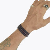 Plain Handcrafted Brown Genuine Vegetal Leather Adjustable Bracelet-Unique Unisex Gift Fashion jewelry Cuff