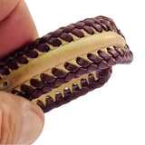 Boho Handcraft Braided Genuine Vegetal Leather Brown Bracelet-Unisex Gift Fashion Leather Jewelry-Cuff