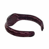 Handcrafted Genuine Leather Bracelet with Purple Cat Eye Stone-Gift Unisex Fashion leather Bracelet Cuff