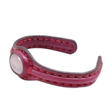 Handcrafted Genuine Vegetal Leather Bracelet with White Cat Eye Stone Setting-Unisex Gift-Unique Gift Fashion Jewelry Cuff