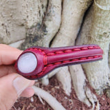 Handcrafted Genuine Vegetal Leather Bracelet with White Cat Eye Stone Setting-Unisex Gift-Unique Gift Fashion Jewelry Cuff