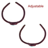 Handcrafted Genuine Brown Vegetal Leather Bracelet with Green Agate Stone Setting-Unisex Gift-Unique Fashion Jewelry Cuff