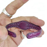 Boho Handcrafted Genuine Maroon Leather Bracelet with White Agate Stone Setting-Life Style Unisex Gift Fashion Jewelry Bangle-Cuff