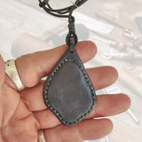 Boho Handcrafted Genuine Leather Necklace with Orange Agate Stone-Unique Quality Gift Unisex Fashion Leather Jewelry