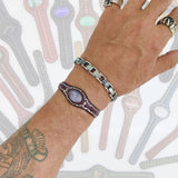 Bohemian Handcrafted Genuine Brown Vegetal Leather Bracelet with White Agate Stone Setting-Lifestyle Unisex Gift Fashion Jewelry Wristband
