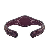 Unique Handcrafted Genuine Brown Leather Bracelet with Green Agate Stone-Unisex Gift Fashion Jewelry with Naturel Stone Cuff