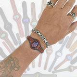 Boho Handcrafted Genuine Leather Bracelet with Purple Agate Stone Setting-Life Style Unisex Gift Fashion Jewelry Bangle Cuff Wristband