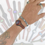 Boho Handcrafted Genuine Leather Bracelet with Purple Agate Stone Setting-Life Style Unisex Gift Fashion Jewelry Bangle Cuff Wristband