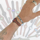 Boho Handcrafted Genuine Leather Bracelet with Purple Agate Stone Setting-Life Style Unisex Gift Fashion Jewelry Bangle Cuff Wristband