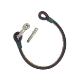 Handcrafted 8. 1/2 inches Brown Genuine Leather Unisex Marine Style Fashion Bracelet-Cuff-Stainless Stainless Shackle  Design Bracelet