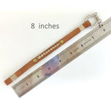 Handcrafted 8 inches Brown Genuine Leather Unisex Marine Style Fashion Bracelet-Cuff-Stainless Stainless Shackle  Design Bracelet