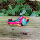 Unique Handcrafted Vegetal Colored Leather Bracelet with Green Agate Stone-Unisex Gift Fashion Jewelry with Naturel Stone Cuff