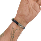 Handmade Trendy wristband genuine braided wrap leather bracelets men bangles for women fashion cuff-bracelet