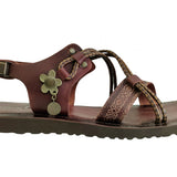 Handcrafted Strappy Strappy Vegetal Leather Women Sandalet -Life Style Shoes-Gift Fashion Footwear-Strappy Sandal