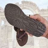 Handcrafted Strappy Vegetal Leather Women Sandalet -Life Style Shoes-Gift Fashion Footwear-Strappy Sandal