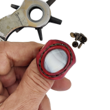 Unique Handcrafted Vegetal Maroon Leather Ring with White Agate Stone Setting-Lifestyle Unisex Gift Fashion Jewelry with Naturel Stone