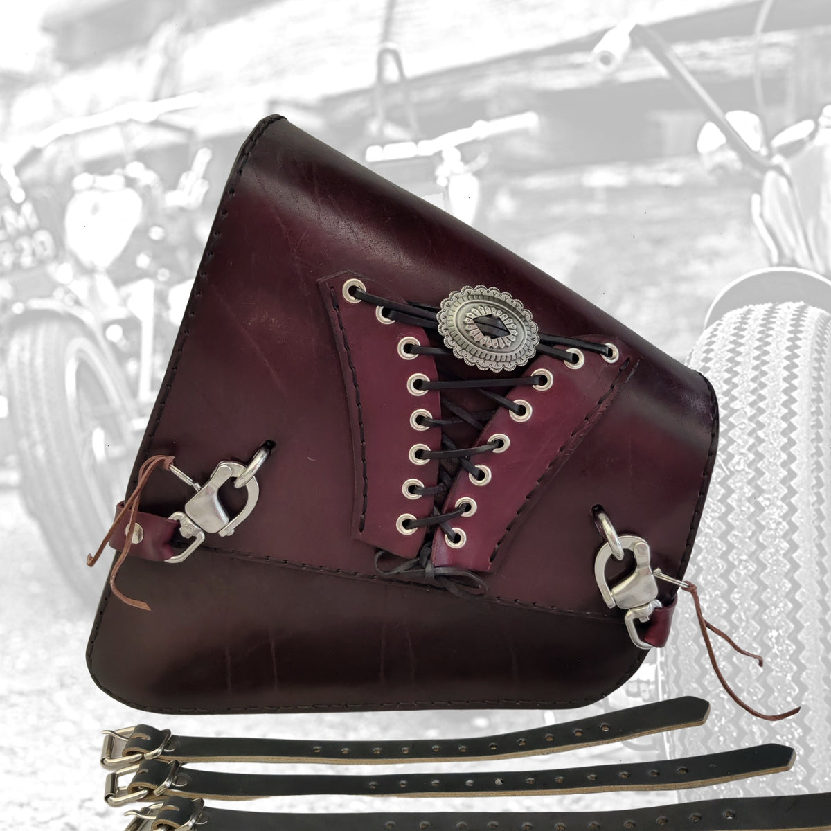 Soft leather saddlebags for harley davidson deals