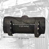 Made To Order-Handcrafted Genuine Vegetal Leather Front Fork Tool Bag Embossed Skull Design-Gift Harley Davidson-Universal Motorcycle Bag