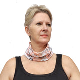 Neck Gaiter-Face Mask-Head Scarves-Headband-Aestival Pink and White Color Bandana-Quality Gift Headwear Face Shield