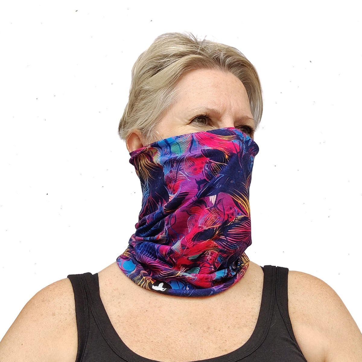 Neck Gaiter-Face Mask-Coolmax Bandana-Cheerful-Rainbow Bandana